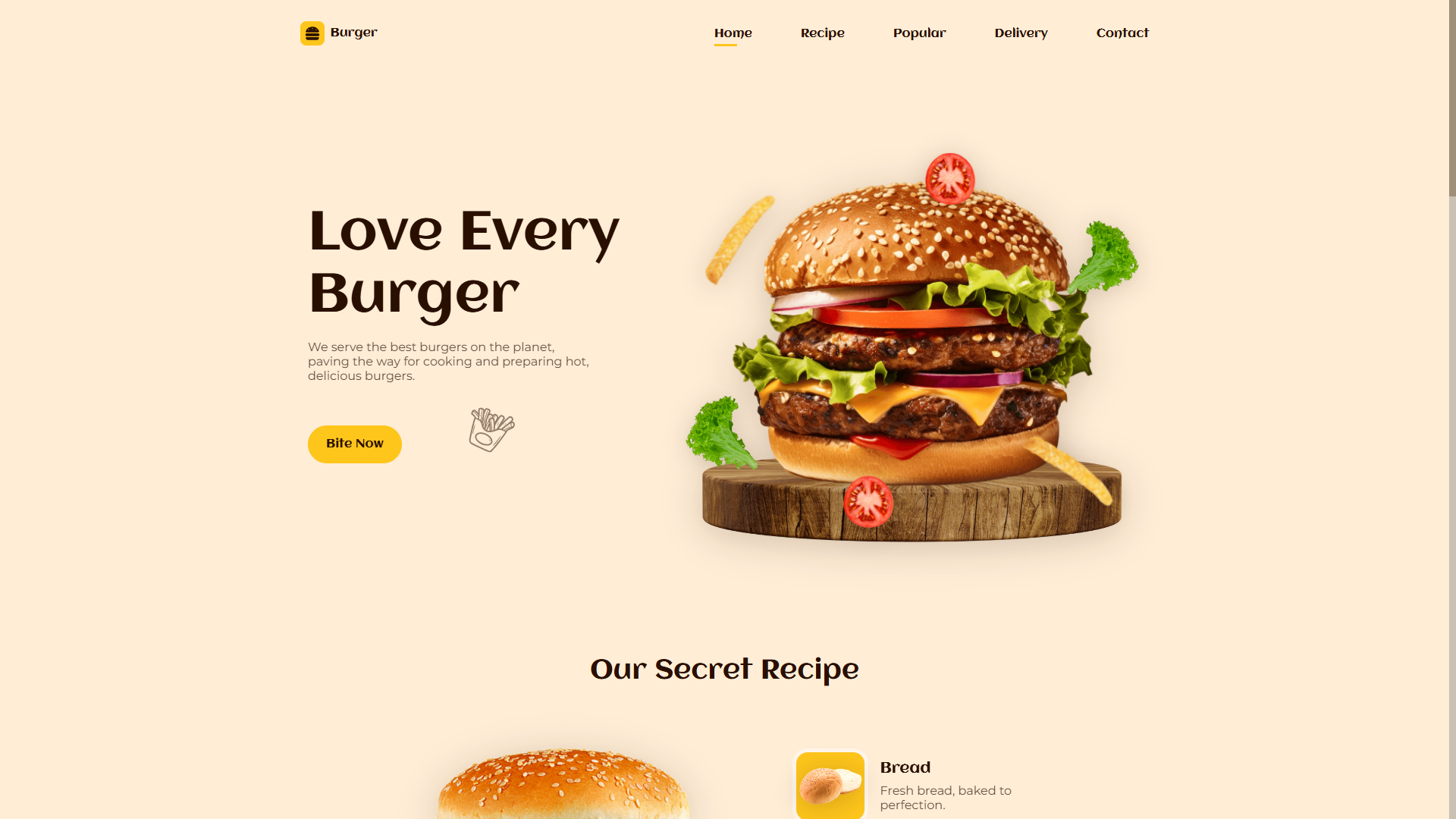 Burger Website