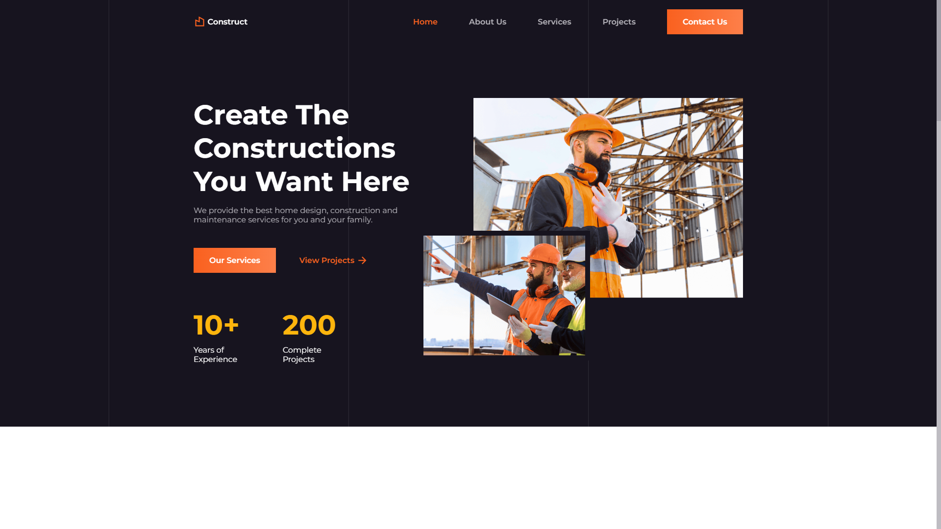 Construction Website